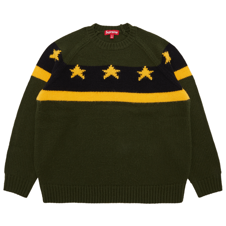 Supreme Stars Sweater 'Green'