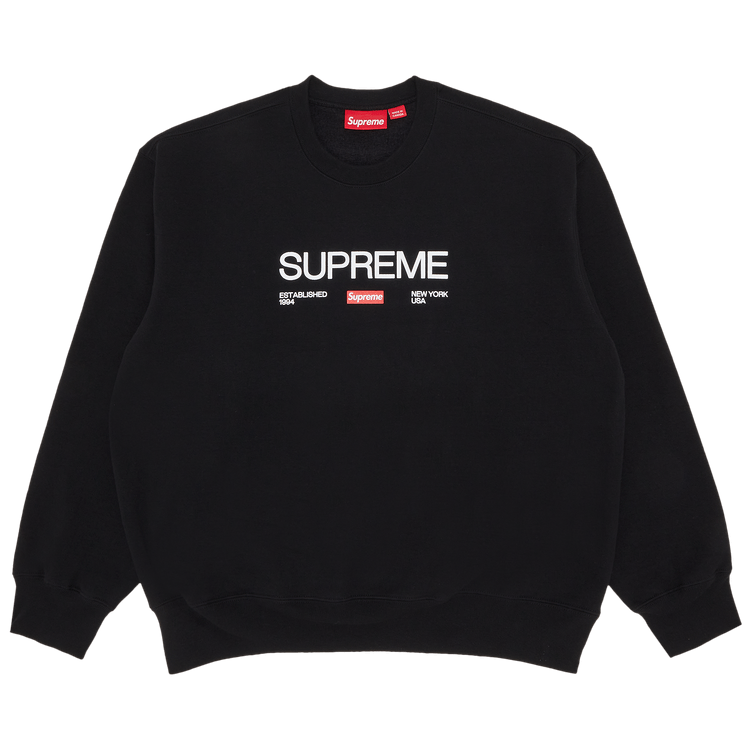 Supreme Established Crewneck 'Black'