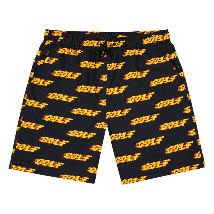 GOLF WANG Inferno Logo Water Shorts 'Black'