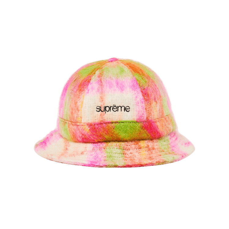 Supreme Mohair Plaid Bell Hat 'Multicolor'
