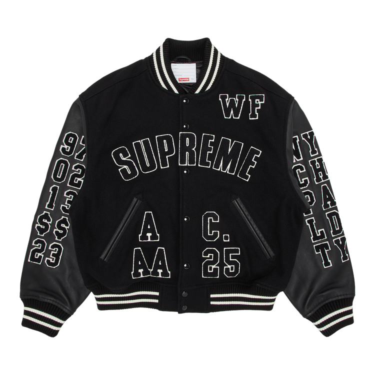 Supreme Praises Varsity Jacket 'Black'