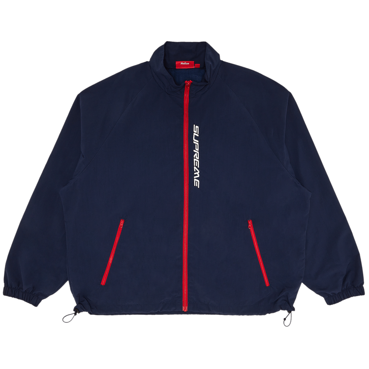 Supreme Contrast Zip Track Jacket 'Navy'