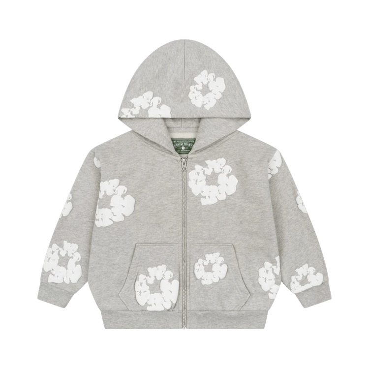 Denim Tears Cotton Wreath Zip Hoodie 'Grey'