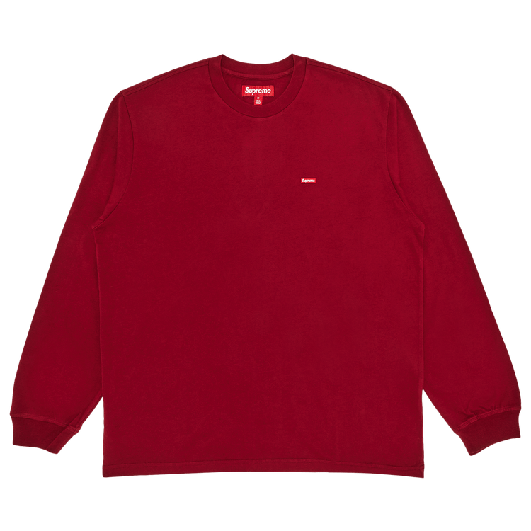 Supreme Small Box Long-Sleeve Tee 'Cardinal'