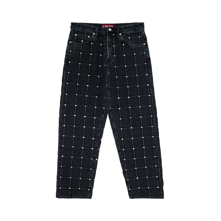 Supreme Studded Seam Loose Fit Jean 'Black'