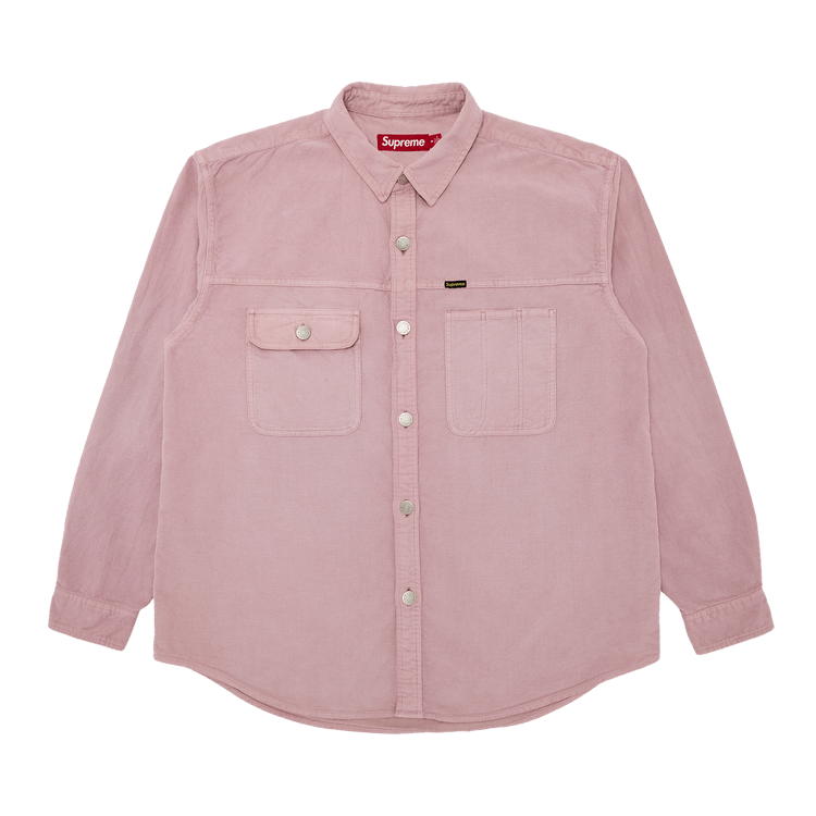 Supreme Washed Corduroy Shirt 'Dusty Pink'