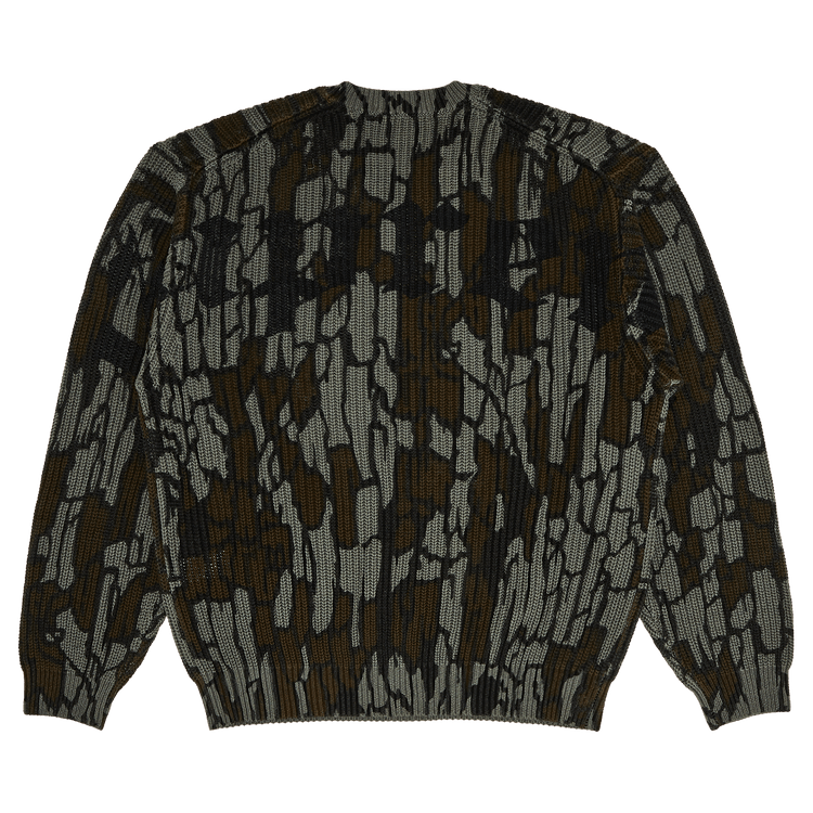 Supreme Old English Printed Sweater 'Mossy Oak Trebark Camo'