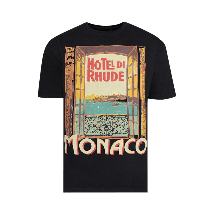 Rhude Hotel Di Monaco Tee 'Vintage Black'