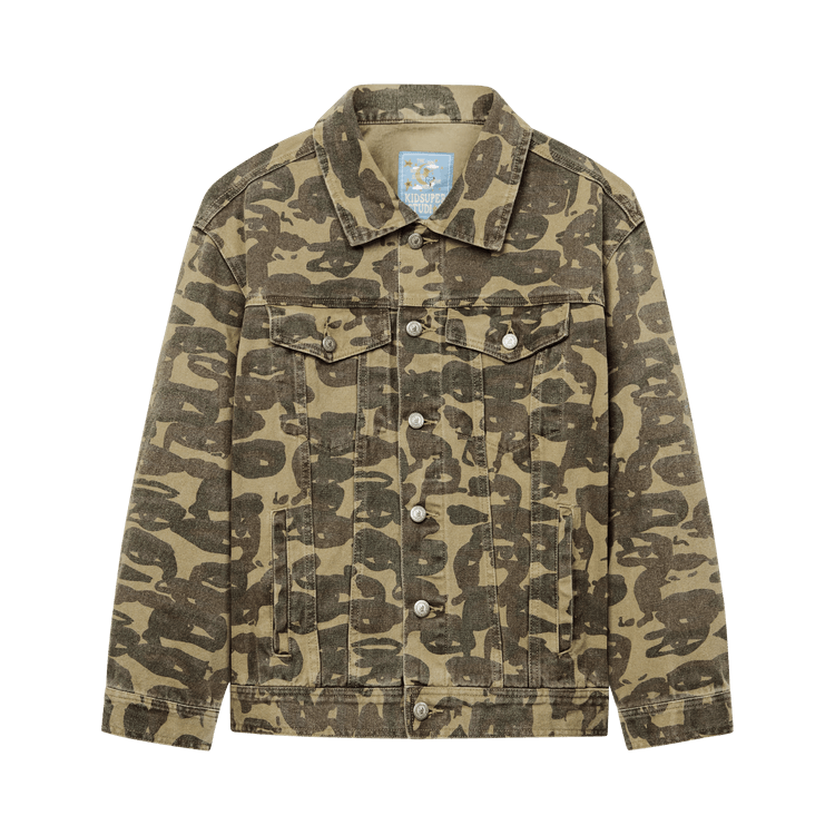 KidSuper Face Camo Jacket 'Dark Green'