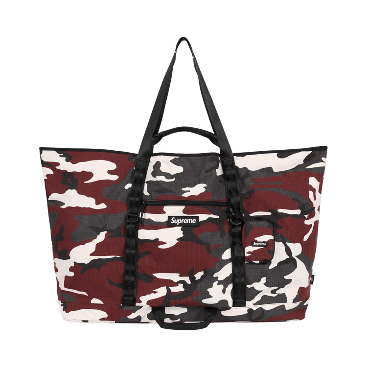 Supreme X-Large Tote Bag + Utility Pouch 'Red Camo'