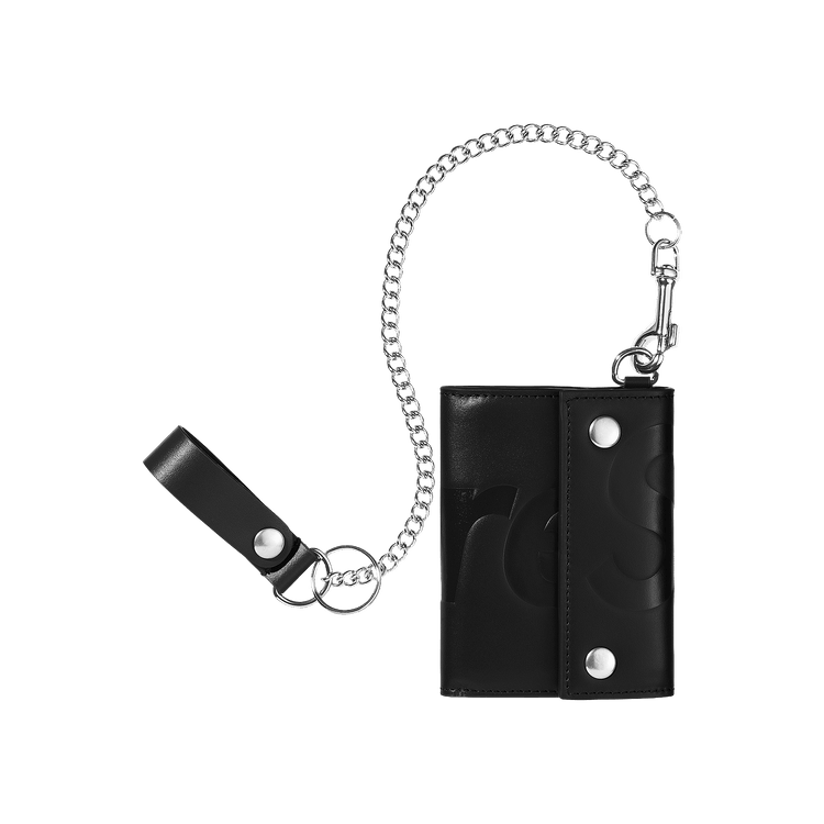 Supreme Leather Chain Wallet 'Black'