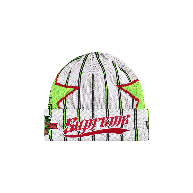 Supreme New Era Stars Beanie 'Stripe'