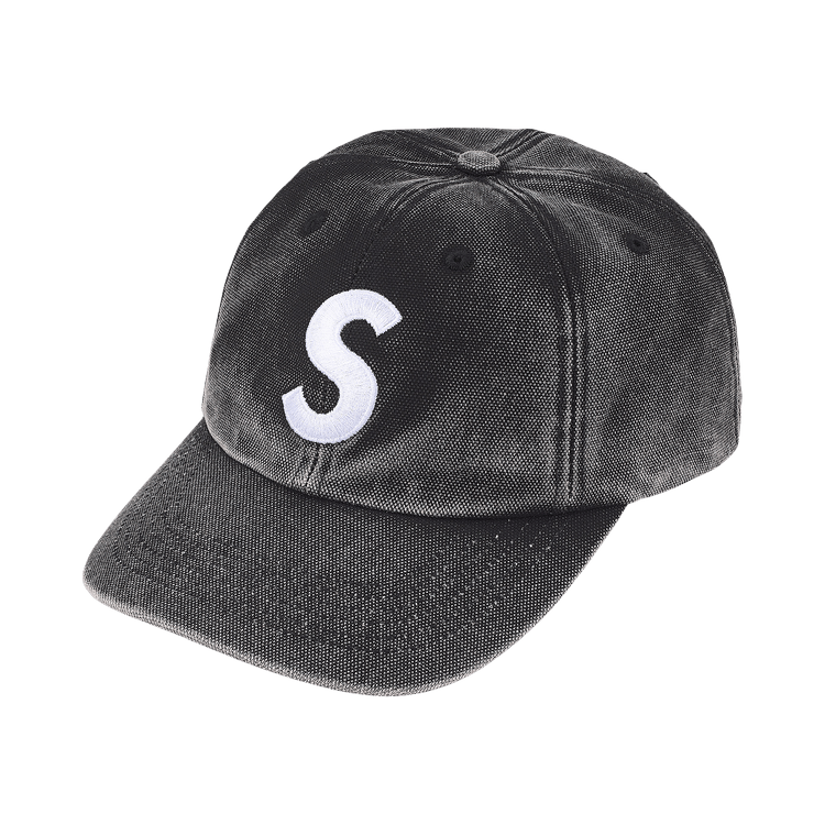 Supreme Pigment Coated S Logo 6-Panel 'Black'