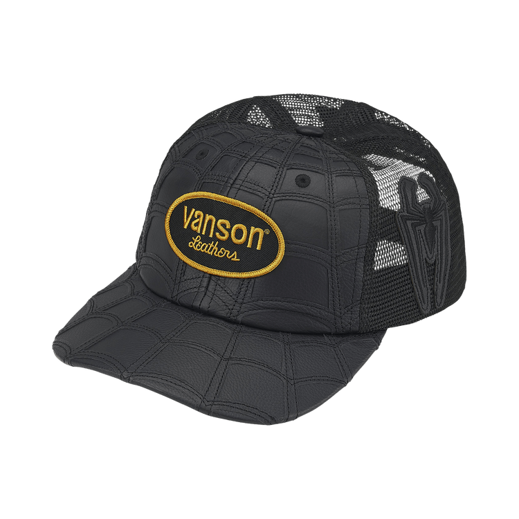 Supreme x Vanson Leathers Spider-Man Mesh Back 6-Panel 'Black'