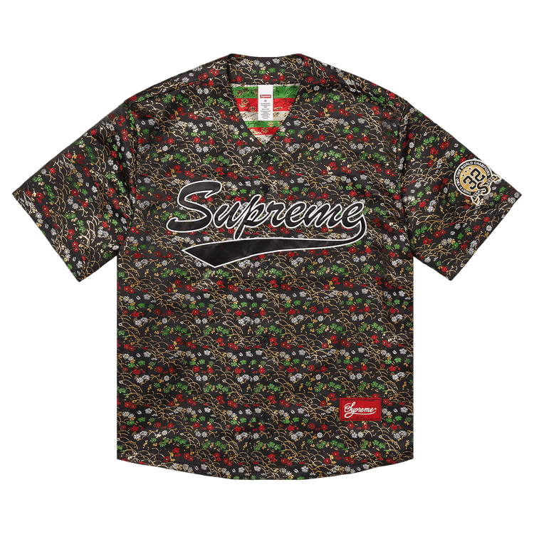 Supreme Floral Jacquard Jersey 'Black'