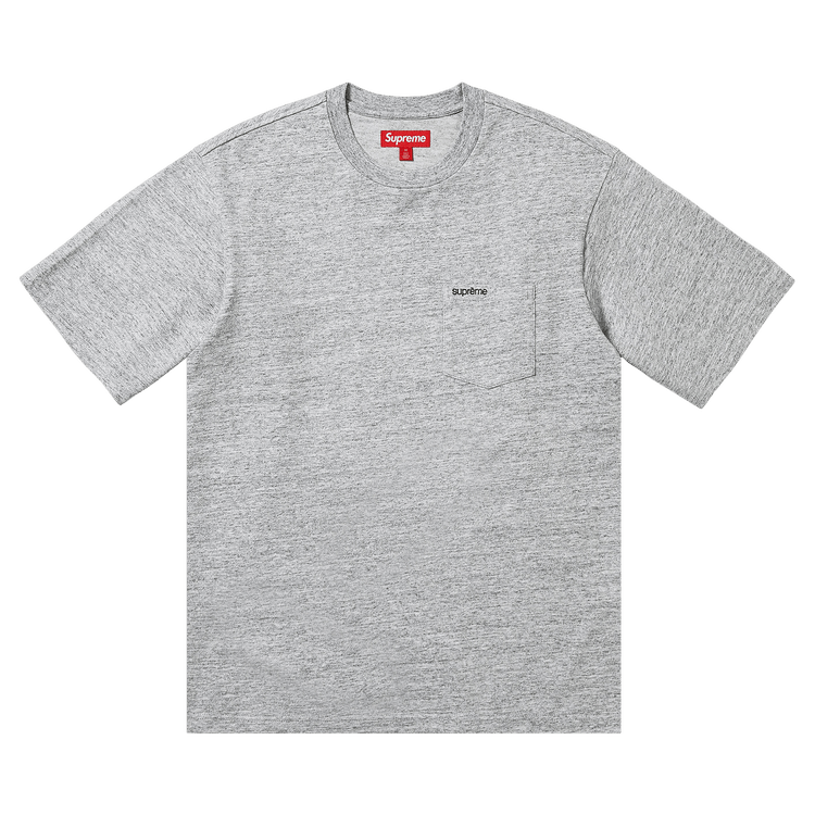 Supreme Short-Sleeve Pocket Tee 'Heather Grey'