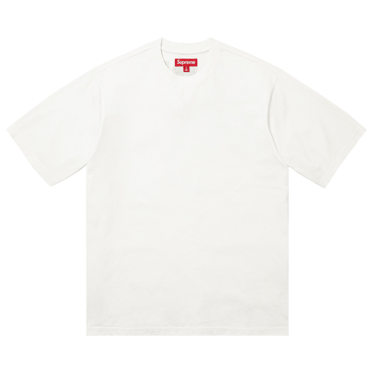 Supreme Rhinestone Script Short-Sleeve Top 'White'