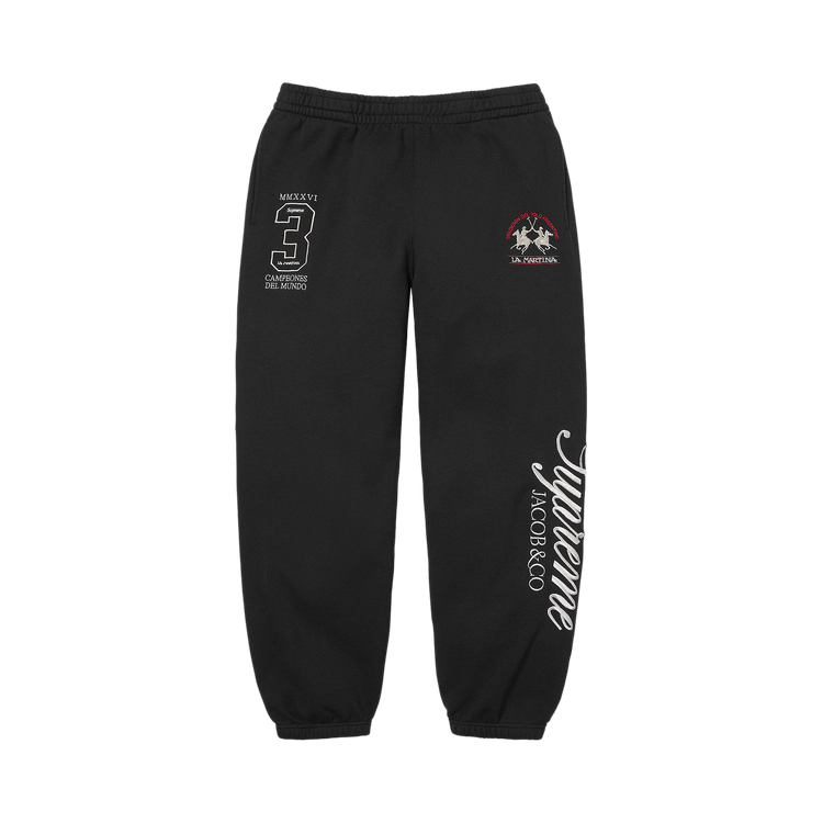 Supreme x La Martina x Jacob & Co Sweatpant 'Black'
