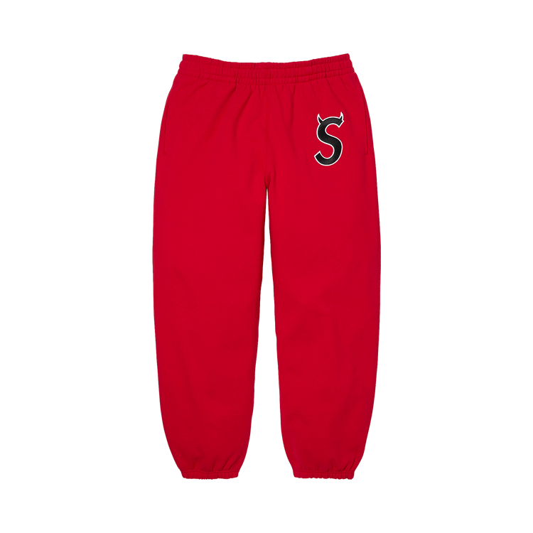 Supreme Devil S Logo Sweatpant 'Red'