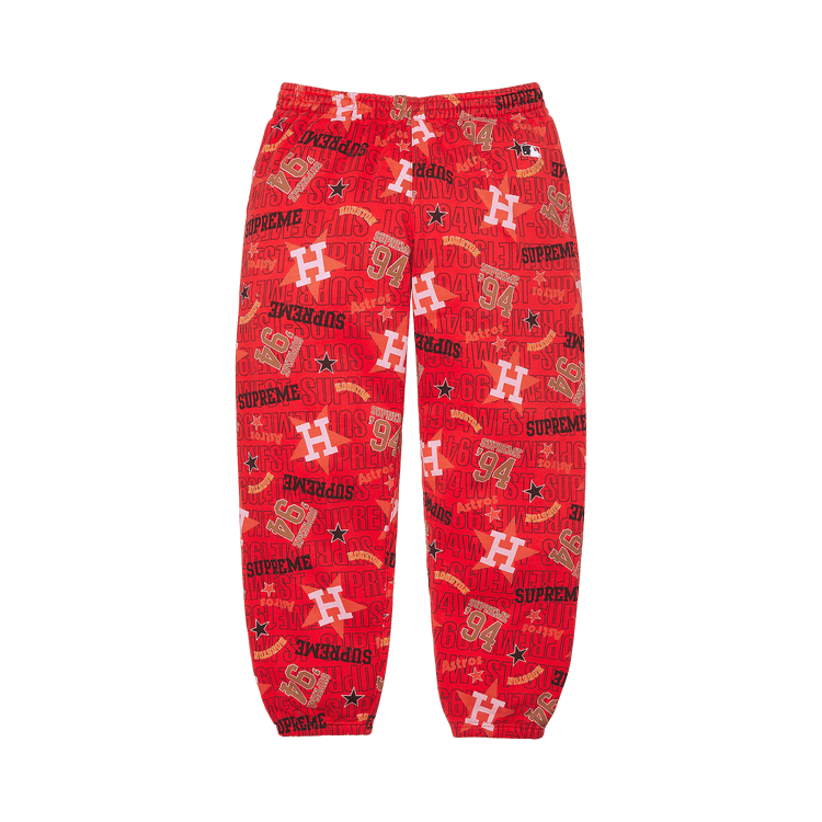 Supreme x Mitchell & Ness Teams Sweatpant 'Red'