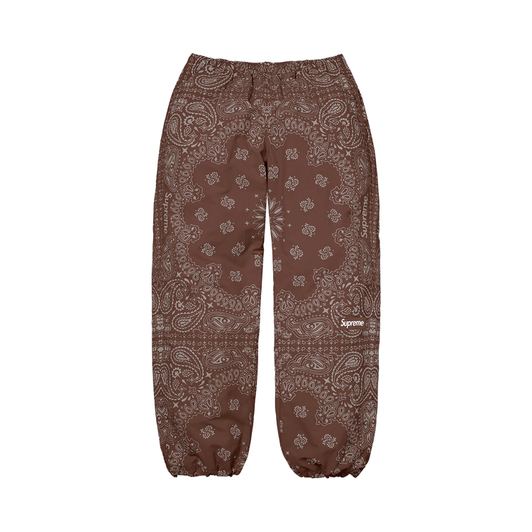 Supreme Reflective Bandana Track Pant 'Brown'
