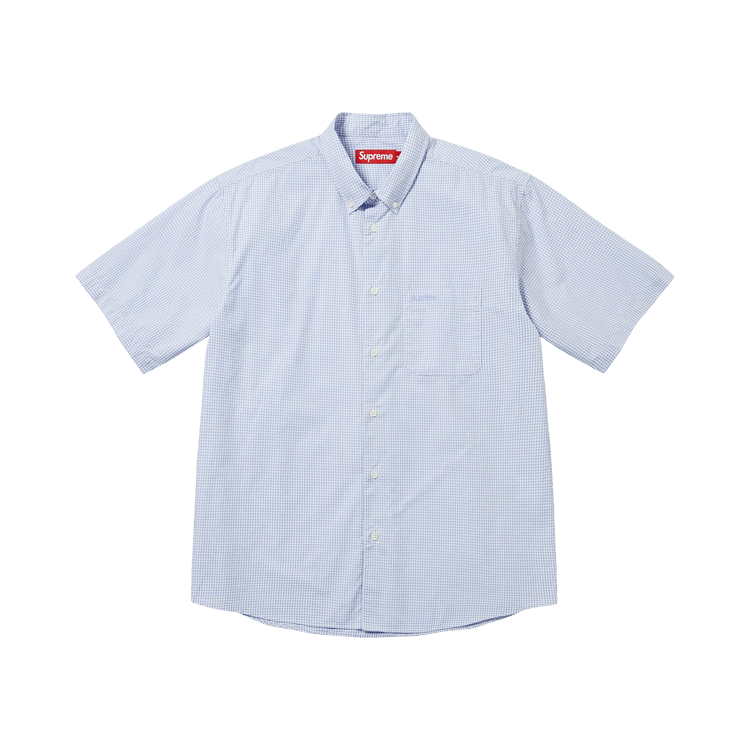 Supreme Gingham Short-Sleeve Shirt 'Blue'