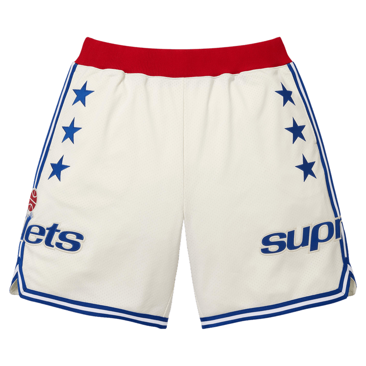Supreme x Mitchell & Ness Teams Short 'White'