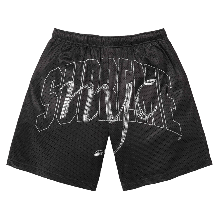 Supreme Rhinestone Mesh Short 'Black'