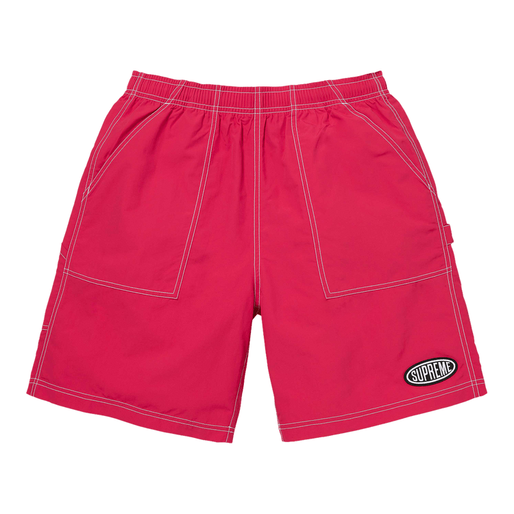 Supreme Nylon Painter Short 'Magenta'