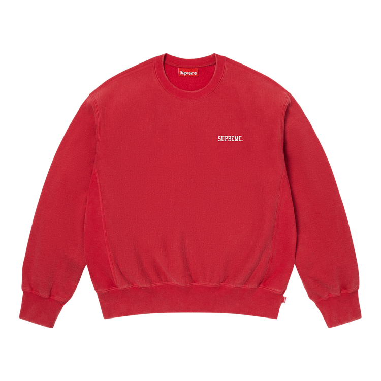 Supreme Washed Crewneck 'Red'
