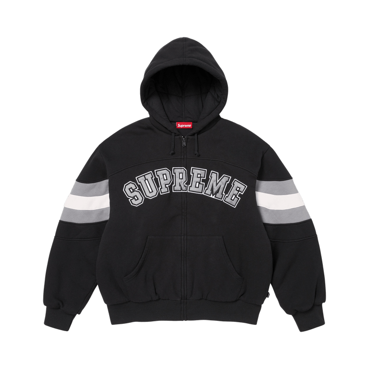 Supreme Filled Zip Up Hooded Sweatshirt 'Black'
