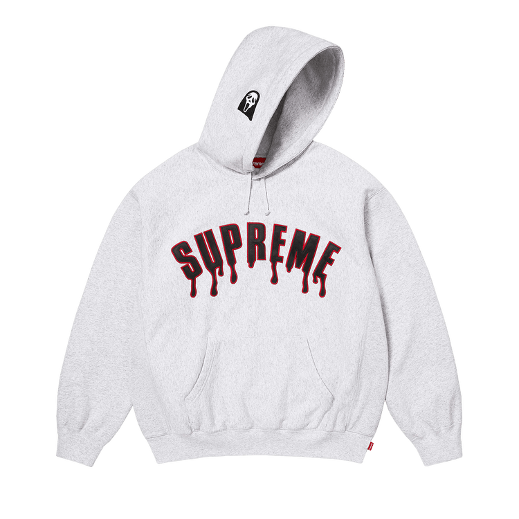 Supreme Ghostface Arc Hooded Sweatshirt 'Ash Grey'