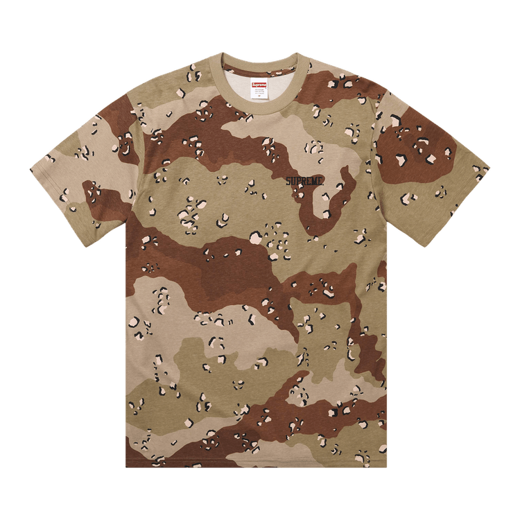 Supreme x Mike Kelley Banner Tee 'Chocolate Chip Camo'