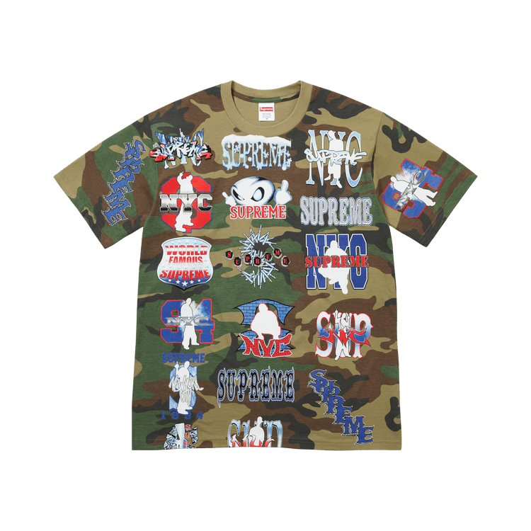 Supreme Flash Tee 'Woodland Camo'