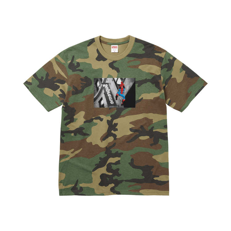 Supreme x Spider-Man Tee 'Woodland Camo'