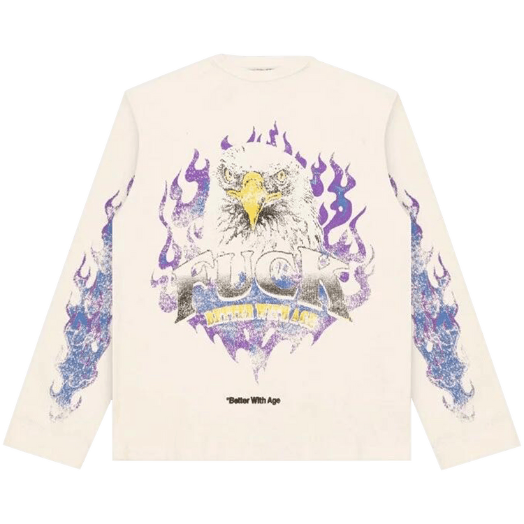 *Better With Age Vanity Waffle Long-Sleeve 'Ivory'