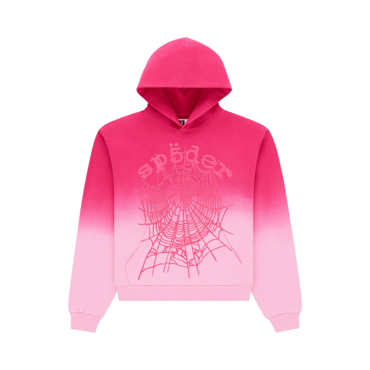 Sp5der OG Web Ombre Hoodie 'Pink'