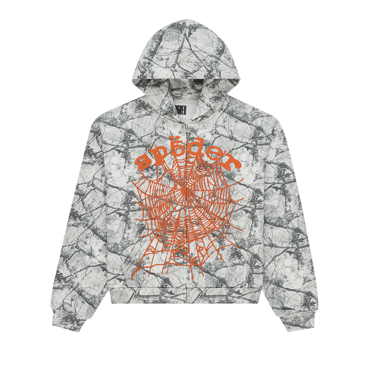Sp5der Realtree OG Web V2 Zip Hoodie 'White Camo'