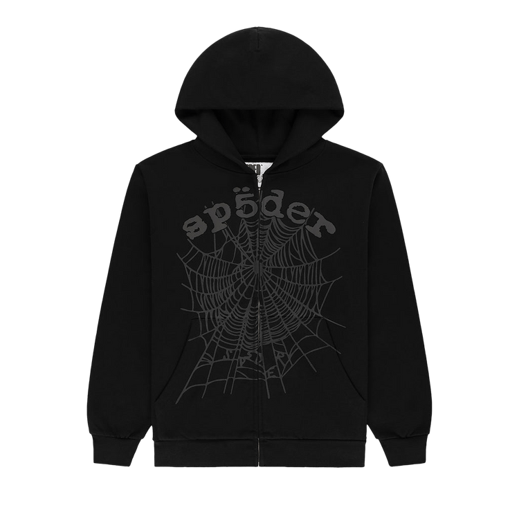 Sp5der OG Web V2 Phantom Zip Up 'Black'