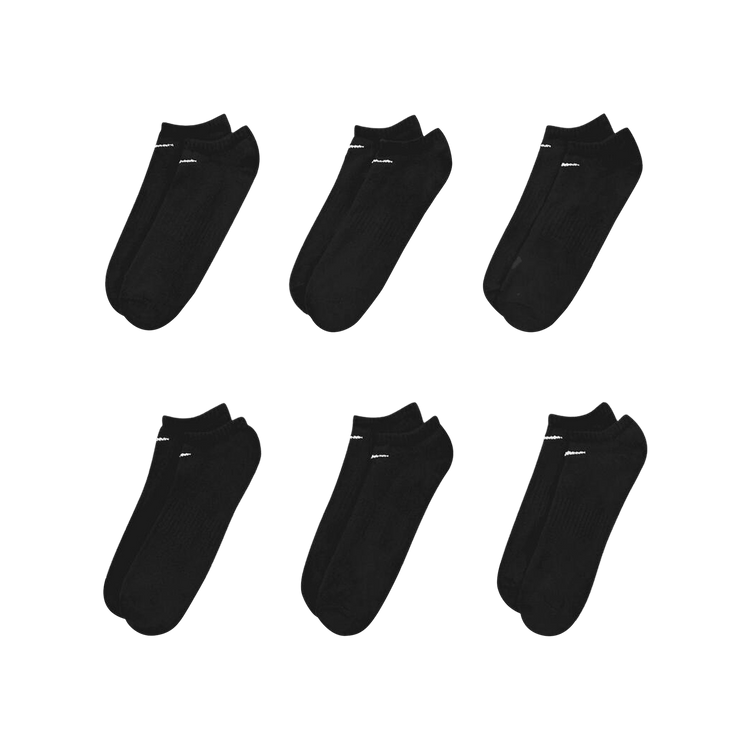 Nike Everyday Lightweight No-Show Socks (6 Pairs) 'Black/White'