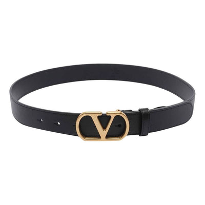 Valentino SS26 Garavani V Logo Signature Belt 'Bldck'