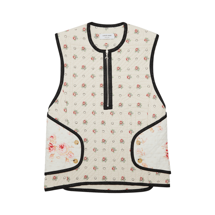 Marine Serre Boutis Armor Vest 'White/Multicolor'