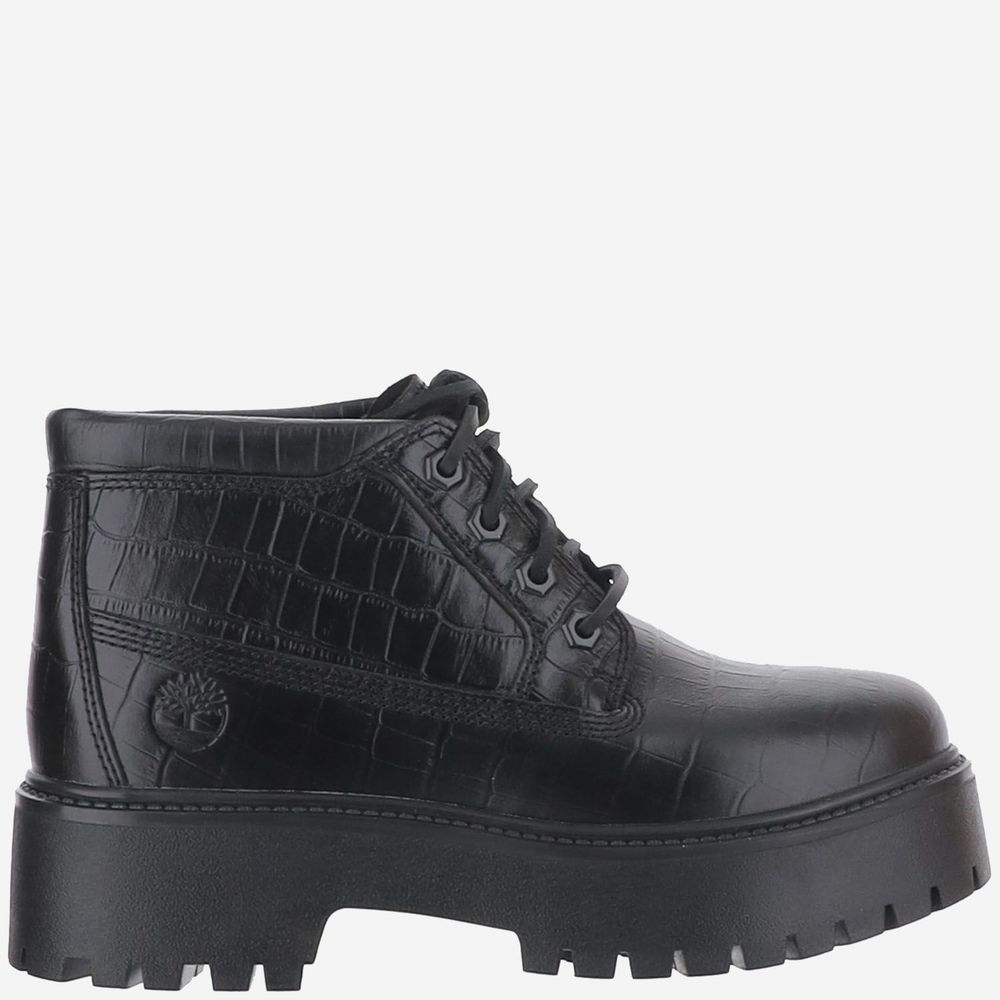 Timberland Embossed Platform Ankle Boots