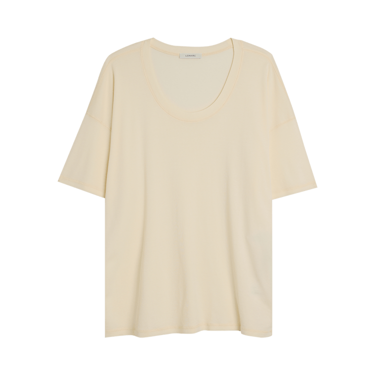 Lemaire Rib T-Shirt 'Light Cream'