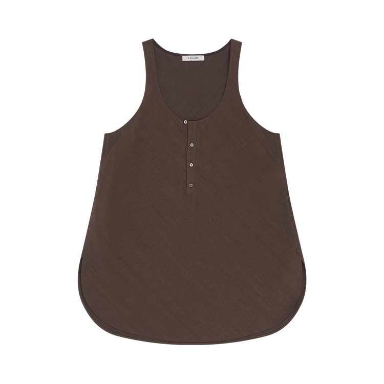 Lemaire Bias Cut Tank Top 'Walnut'