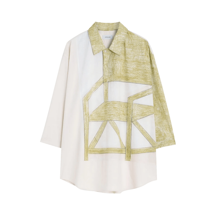Lemaire Short-Sleeve Polo 'Creamy White/Light Green'