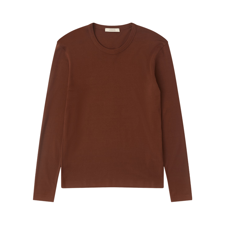 Lemaire Rib Long-Sleeve Top 'Brunette'