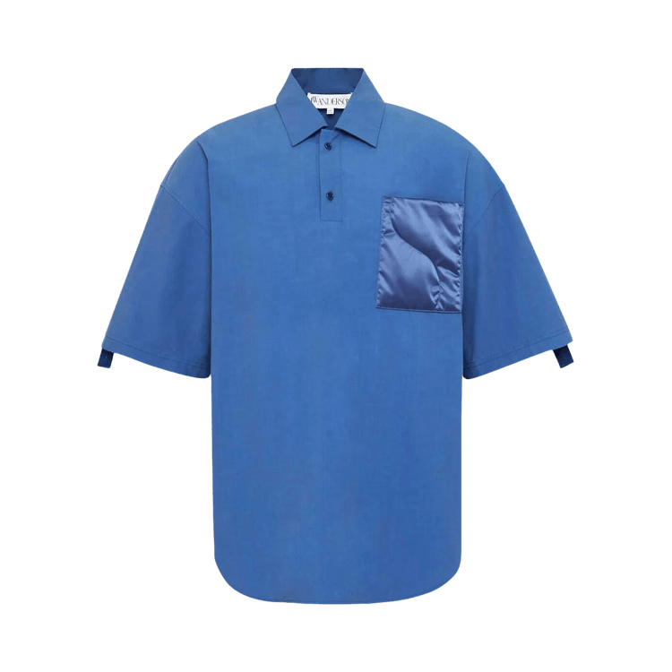 JW Anderson Short-Sleeve Quilted Pocket Polo 'Blue'