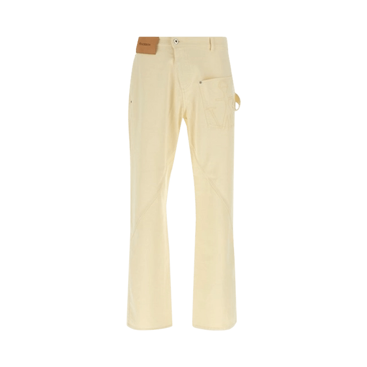 JW Anderson Twisted Workwear Trousers 'Lemon'