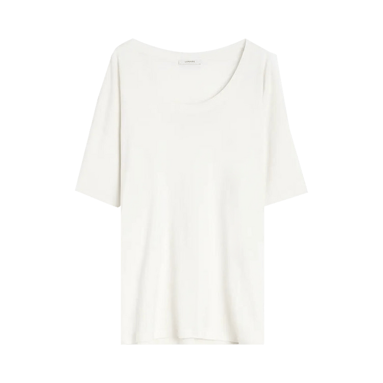 Lemaire Rib T-Shirt 'Light Cream'